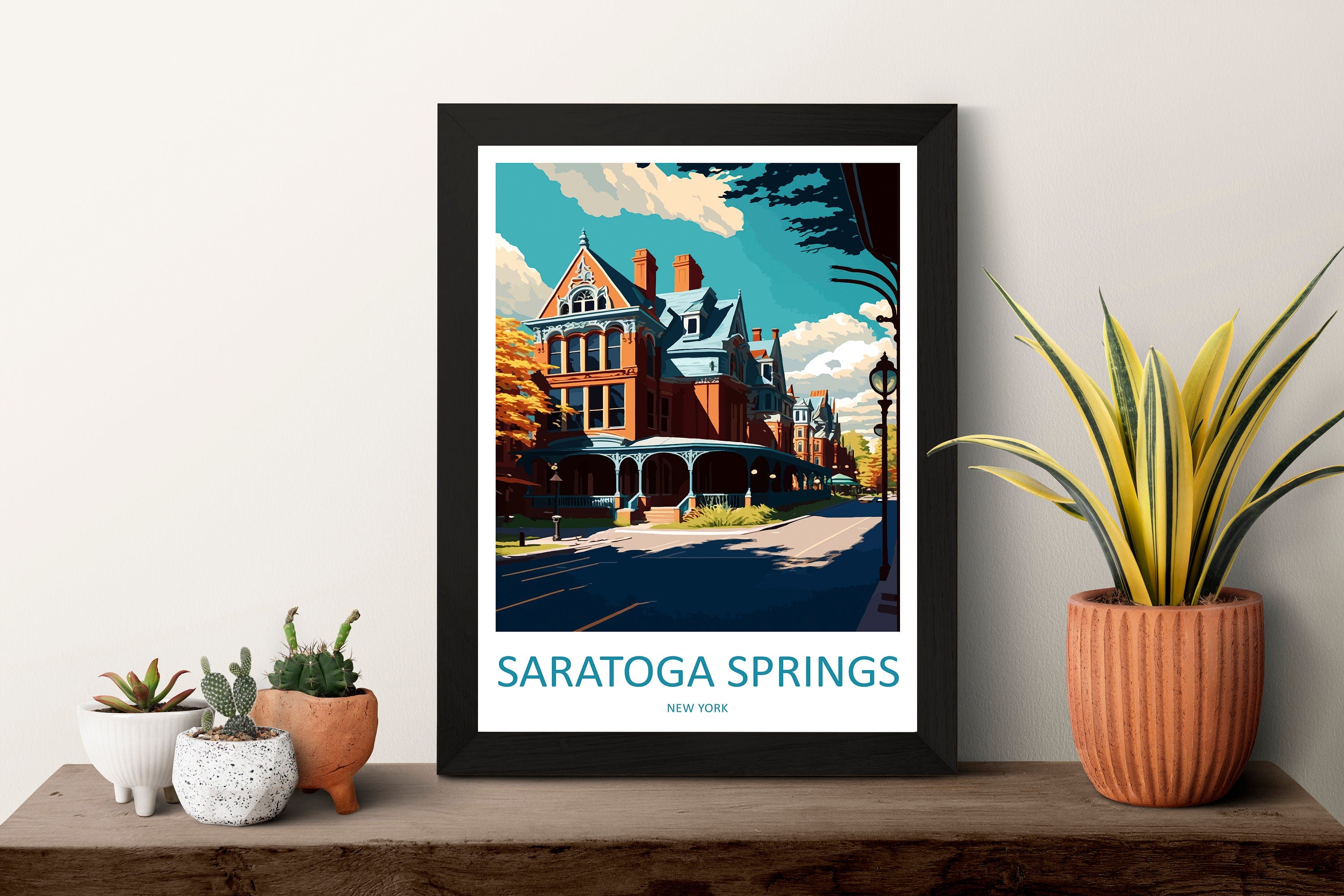 Saratoga Springs Travel Print