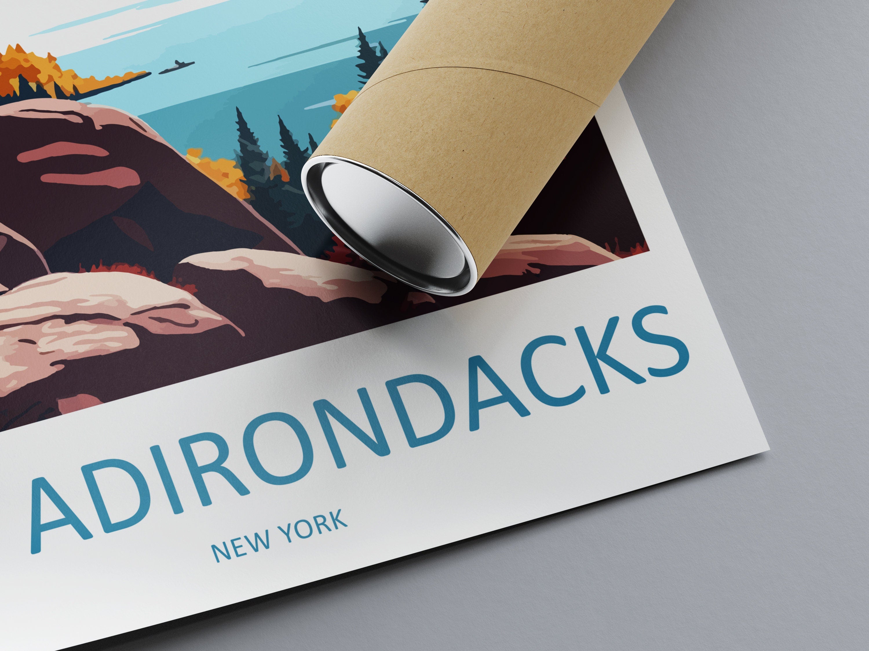 The Adirondacks Travel Print