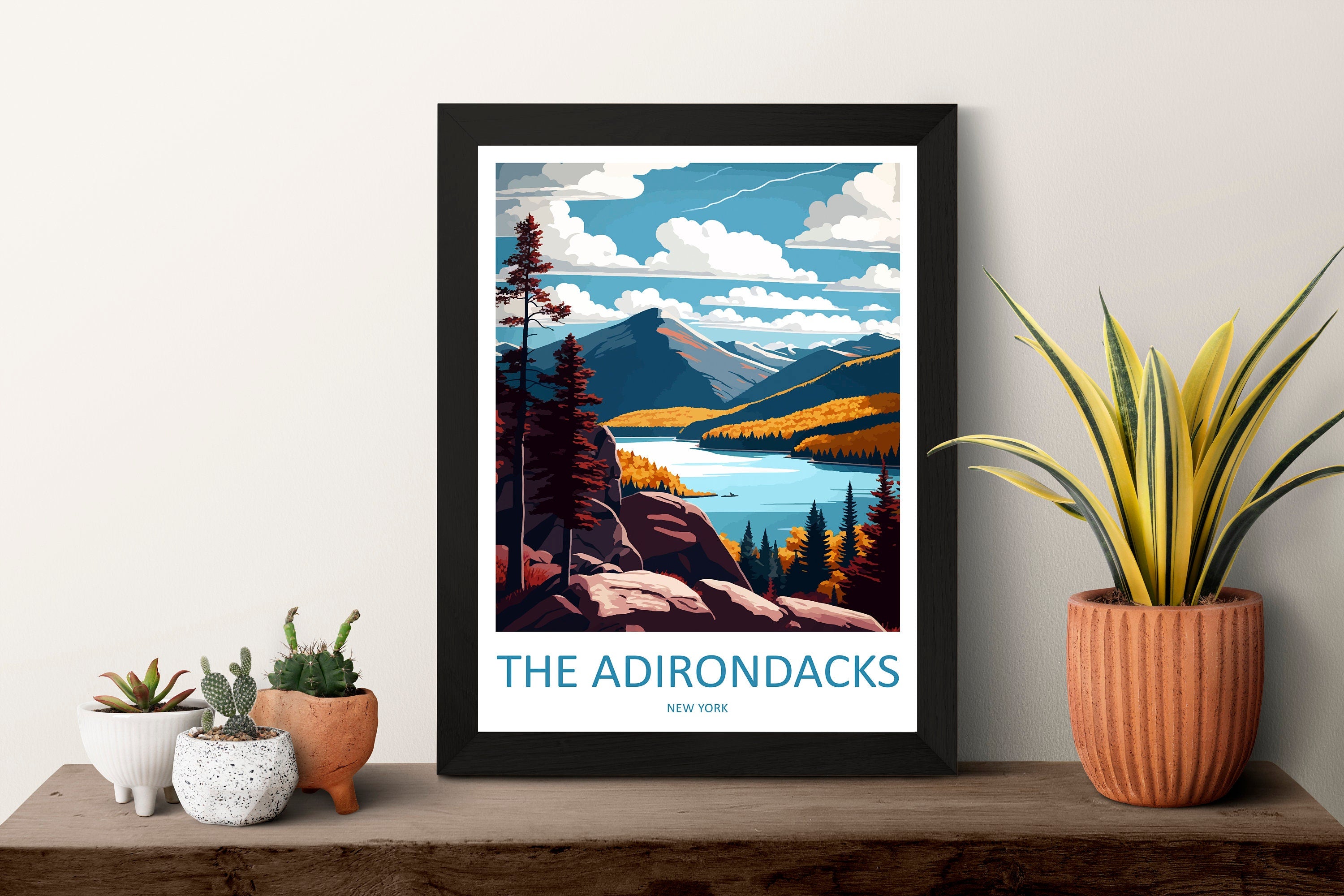 The Adirondacks Travel Print