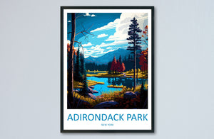 Adirondack Park Travel Print