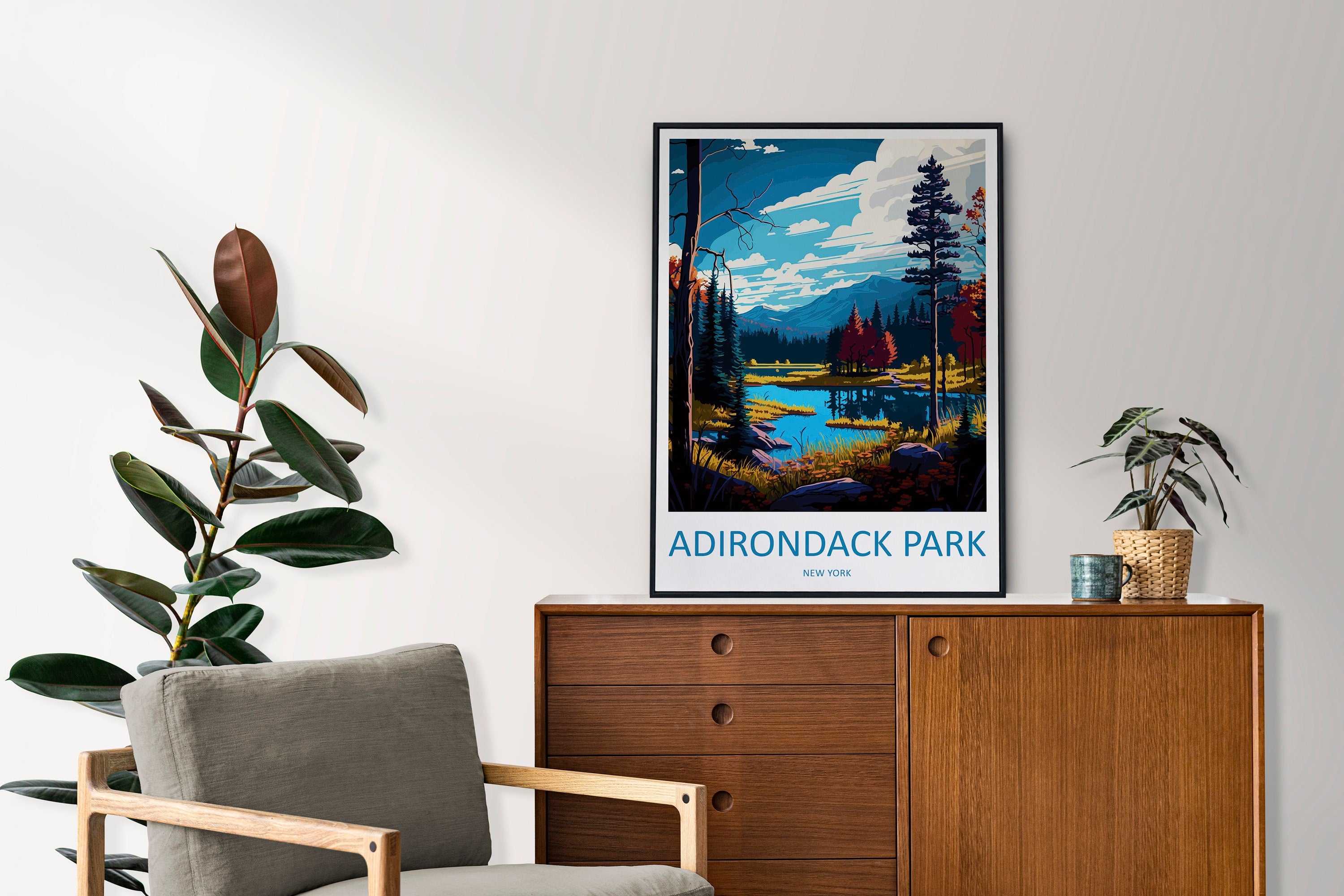 Adirondack Park Travel Print