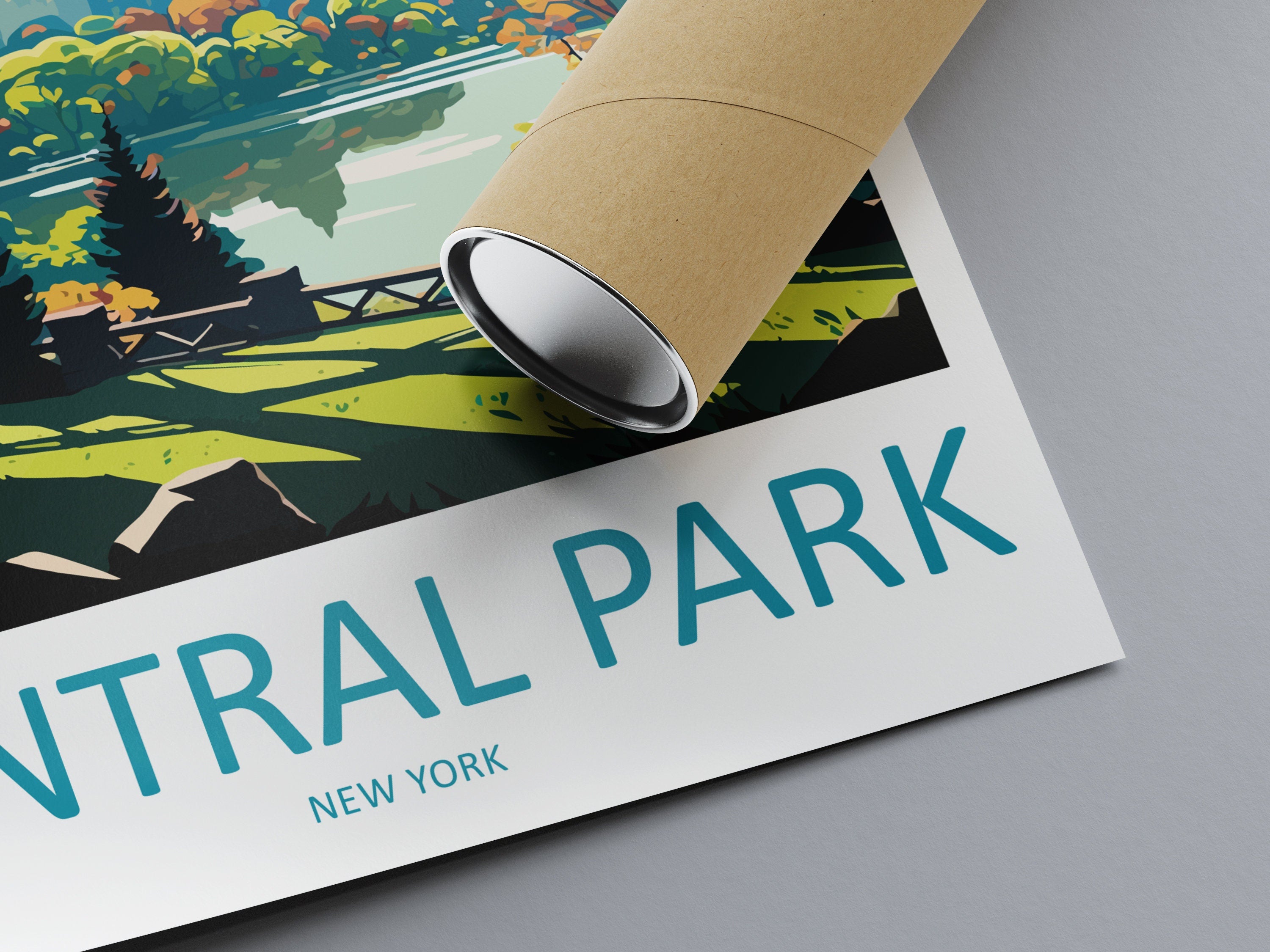 Central Park Travel Print