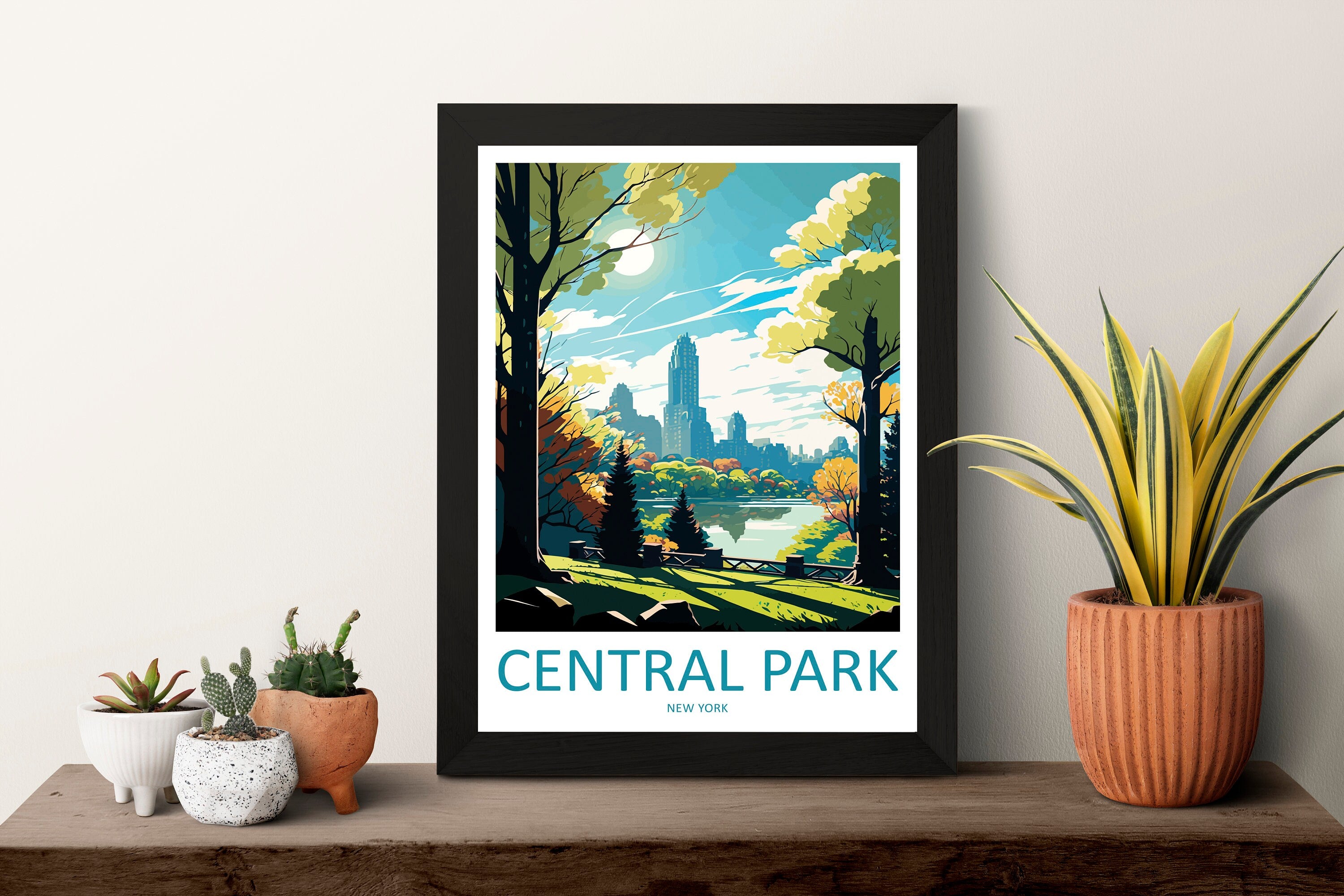 Central Park Travel Print