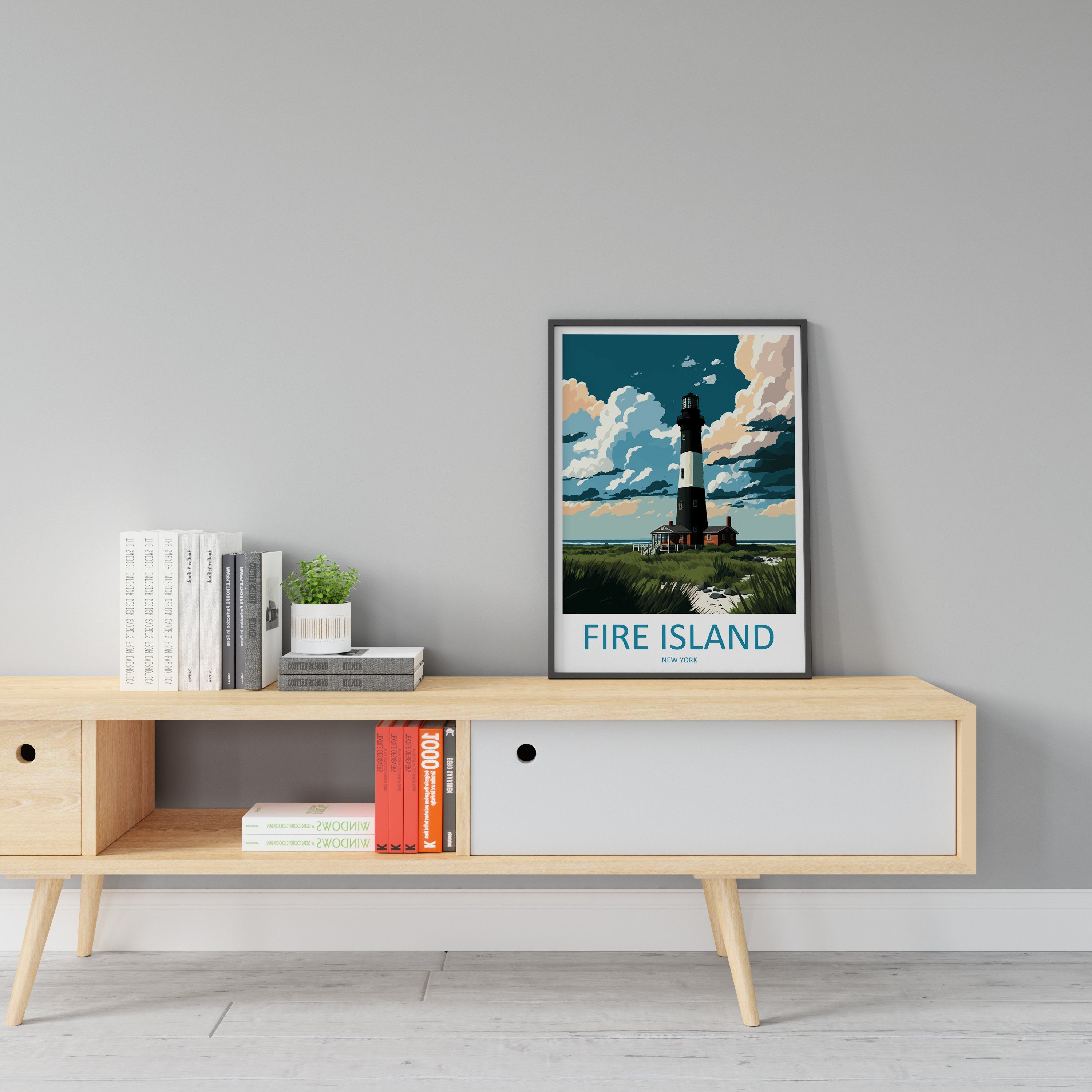 Fire Island Travel Print