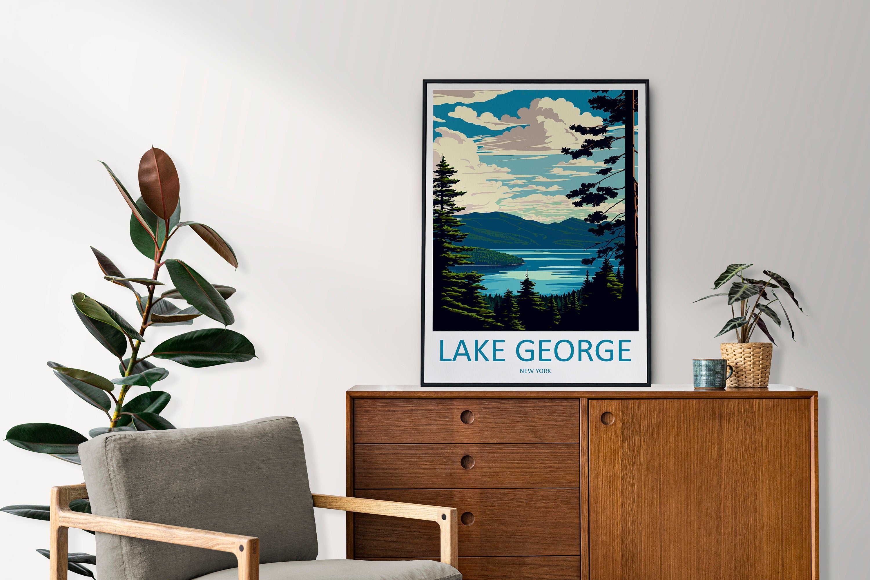 Lake George Travel Print