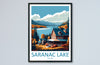 Saranac Lake Travel Print