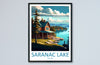 Saranac Lake Travel Print