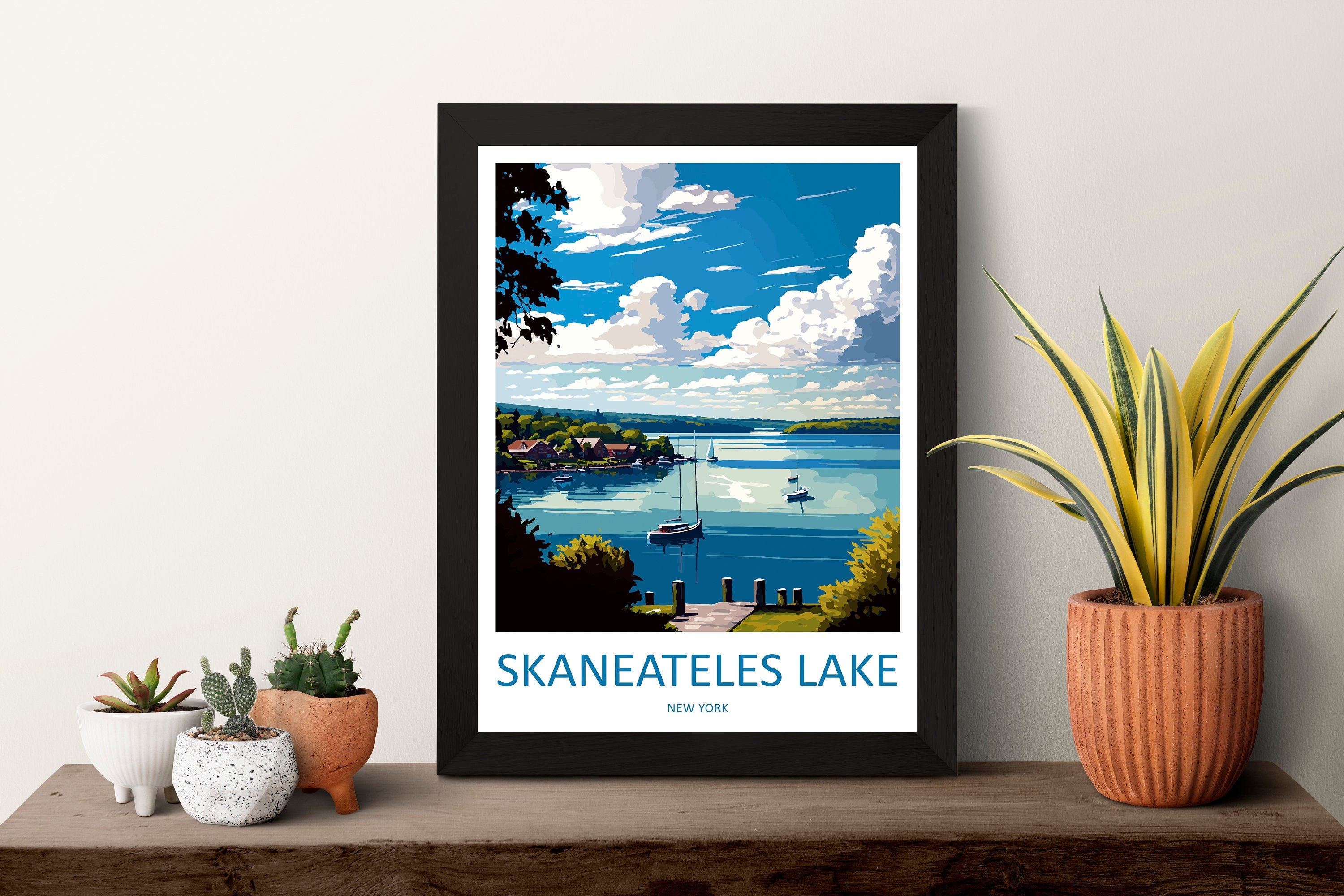 Skaneateles Lake Travel Print