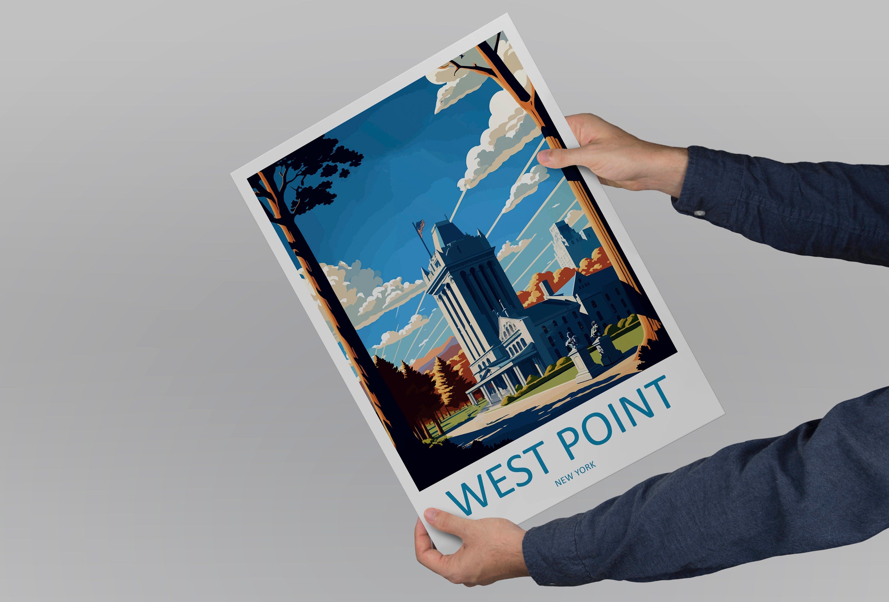 West Point Travel Print