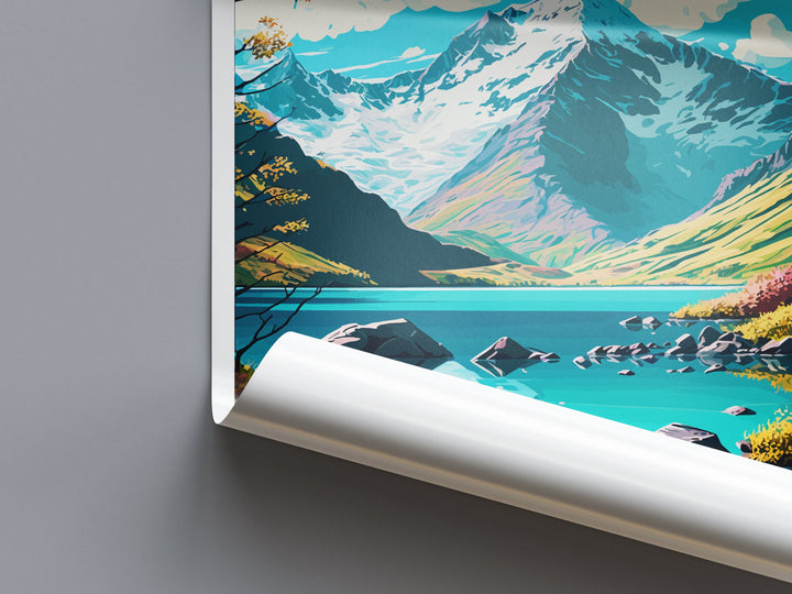 Mount Aspiring National Park Travel Print Wall Art Mount Aspiring Wall Hanging Home Décor Mount Aspiring Gift Art Lovers New Zealand Art