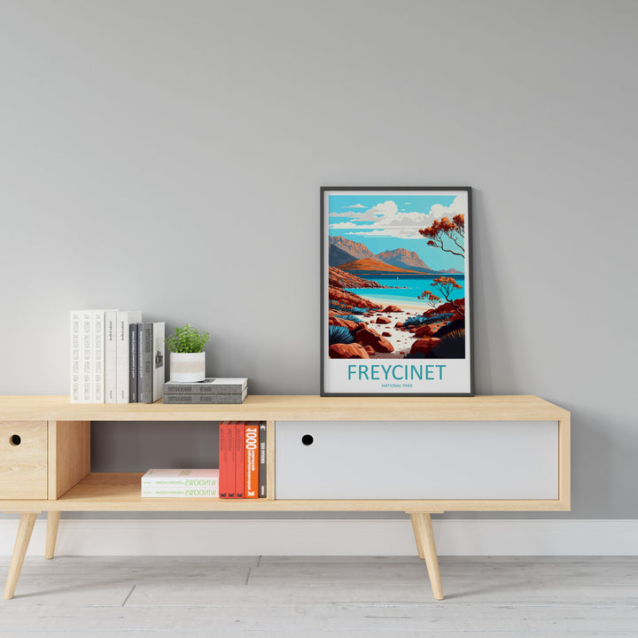 Freycinet National Park Travel Print Wall Art Freycinet Wall Hanging Home Décor Freycinet Gift Art Lovers Wall Art Australia Travel Print