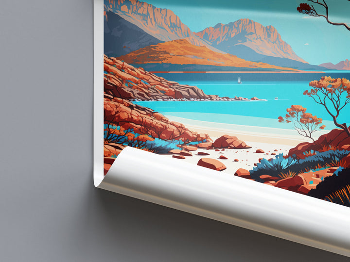 Freycinet National Park Travel Print Wall Art Freycinet Wall Hanging Home Décor Freycinet Gift Art Lovers Wall Art Australia Travel Print