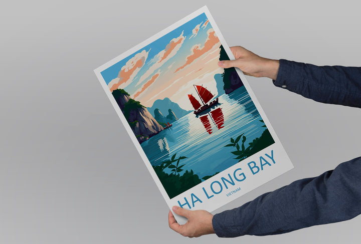 Ha Long Bay Travel Print Wall Art Ha Long Bay Wall Hanging Home Décor Ha Long Bay Gift Art Lovers Vietnam Art Lover Gift Ha Long Bay islands