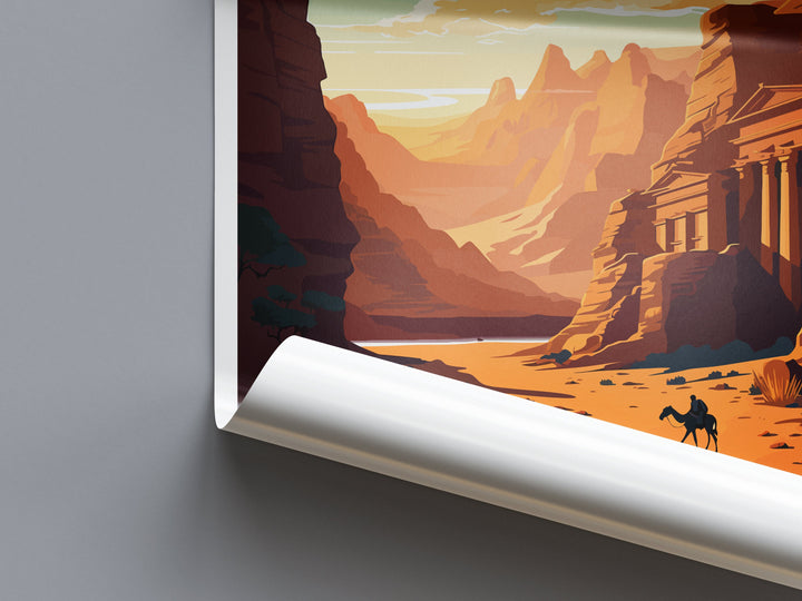 Petra Travel Print Wall Art Petra Wall Hanging Home Décor Petra Gift Art Lovers Jordan Art Lover Gift Petra Travel Poster