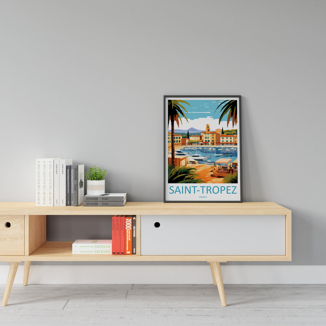 Saint-Tropez Print Saint-Tropez Home Decor Cityscape Art Print Saint-Tropez Wall Art Travel Enthusiast Gift Wall Hanging Saint-Tropez France