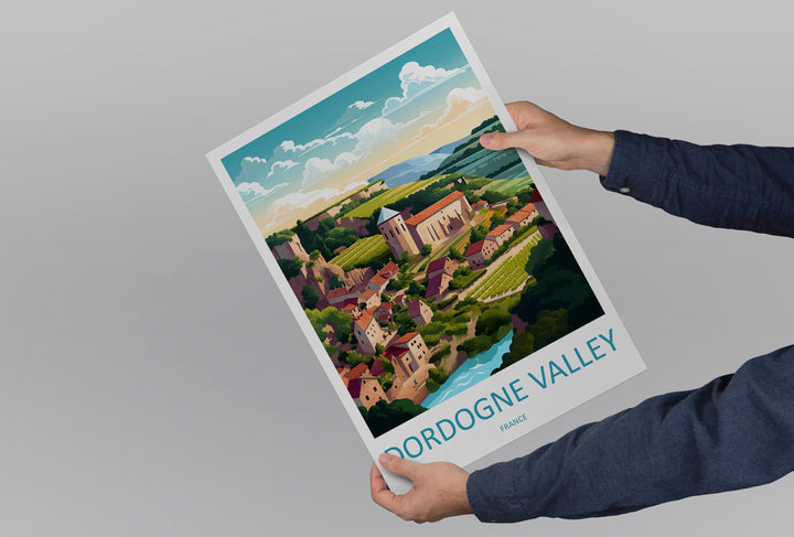 Dordogne Travel Print Wall Art Dordogne Wall Hanging Home Decoration Dordogne Gift Art Lovers Wall Art Print Art Dordogne Wall Hanging Art