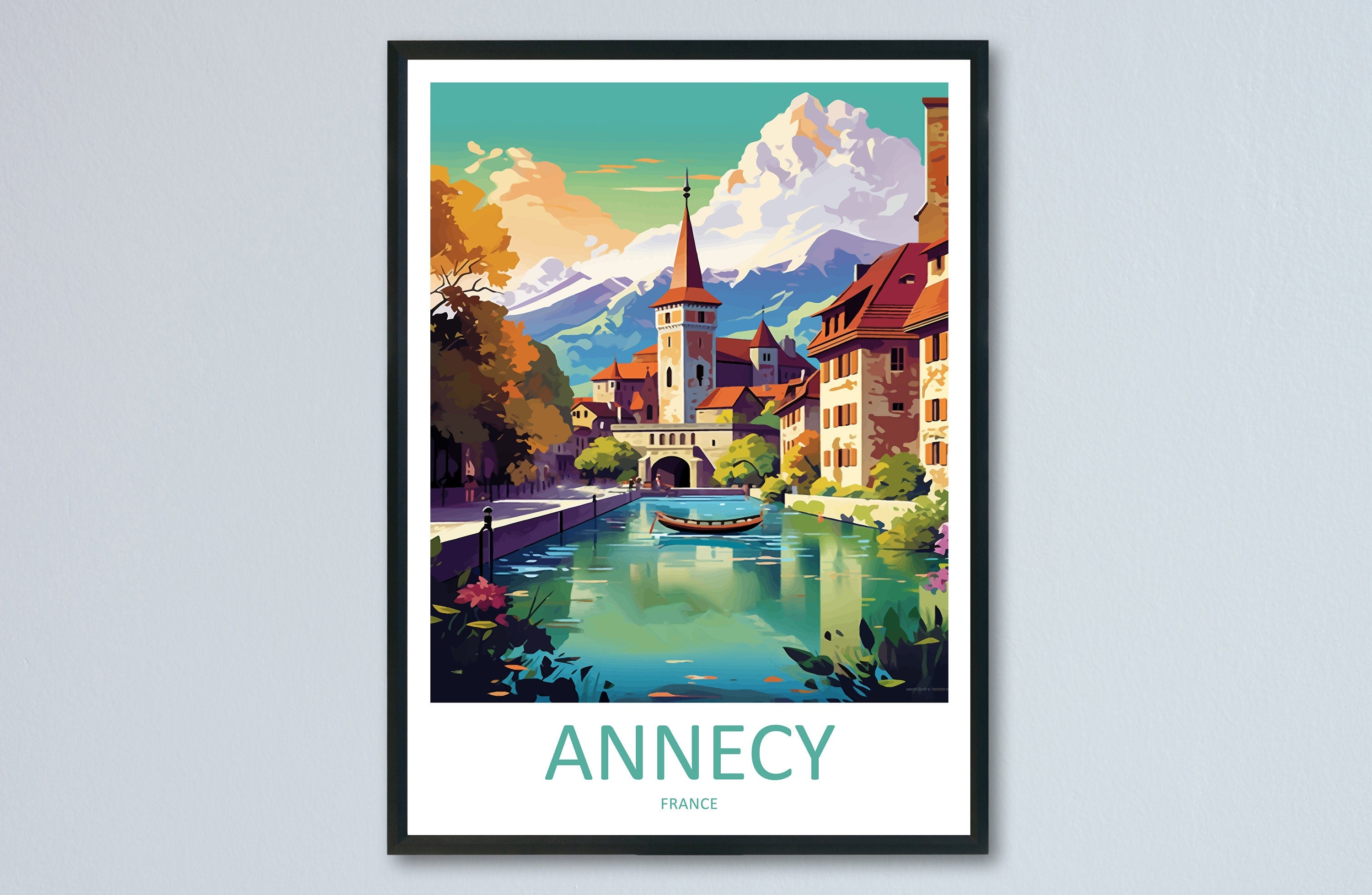 Annecy Travel Print