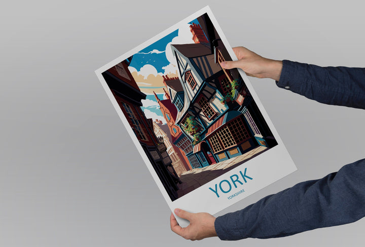 York Travel Print Wall Art York Wall Hanging Home Décor York Gift Art Lovers England Art Lover Gift Print Artwork Yorkshire Art