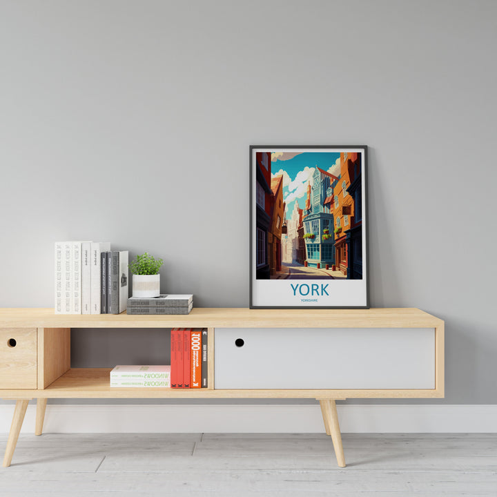 York Travel Print Wall Art York Wall Hanging Home Décor York Gift Art Lovers England Art Lover Gift Print Artwork Yorkshire Art