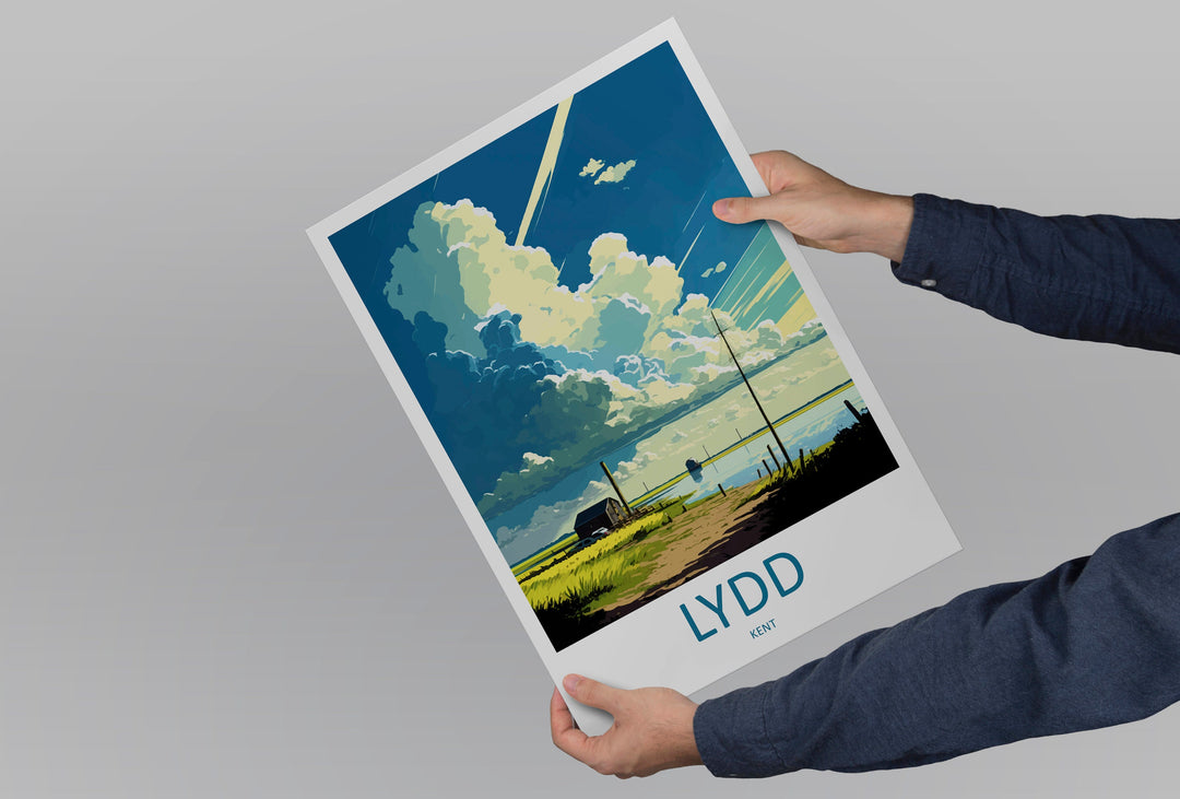 Lydd Travel Print Wall Art Lydd Wall Hanging Home Décor Lydd Gift Art Lovers England Art Lover Gift Print Artwork Kent Art