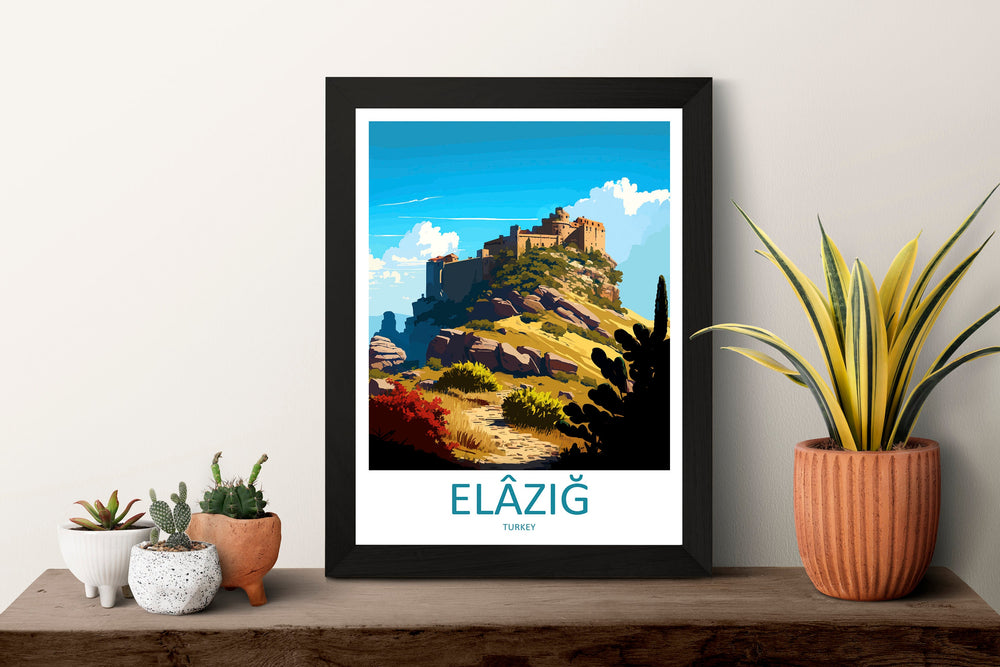 Elâzığ Travel Print Wall Art Elâzığ Wall Hanging Home Decoration Elâzığ Gift Art Lovers Wall Art Print Art Elâzığ Wall Print Turkey