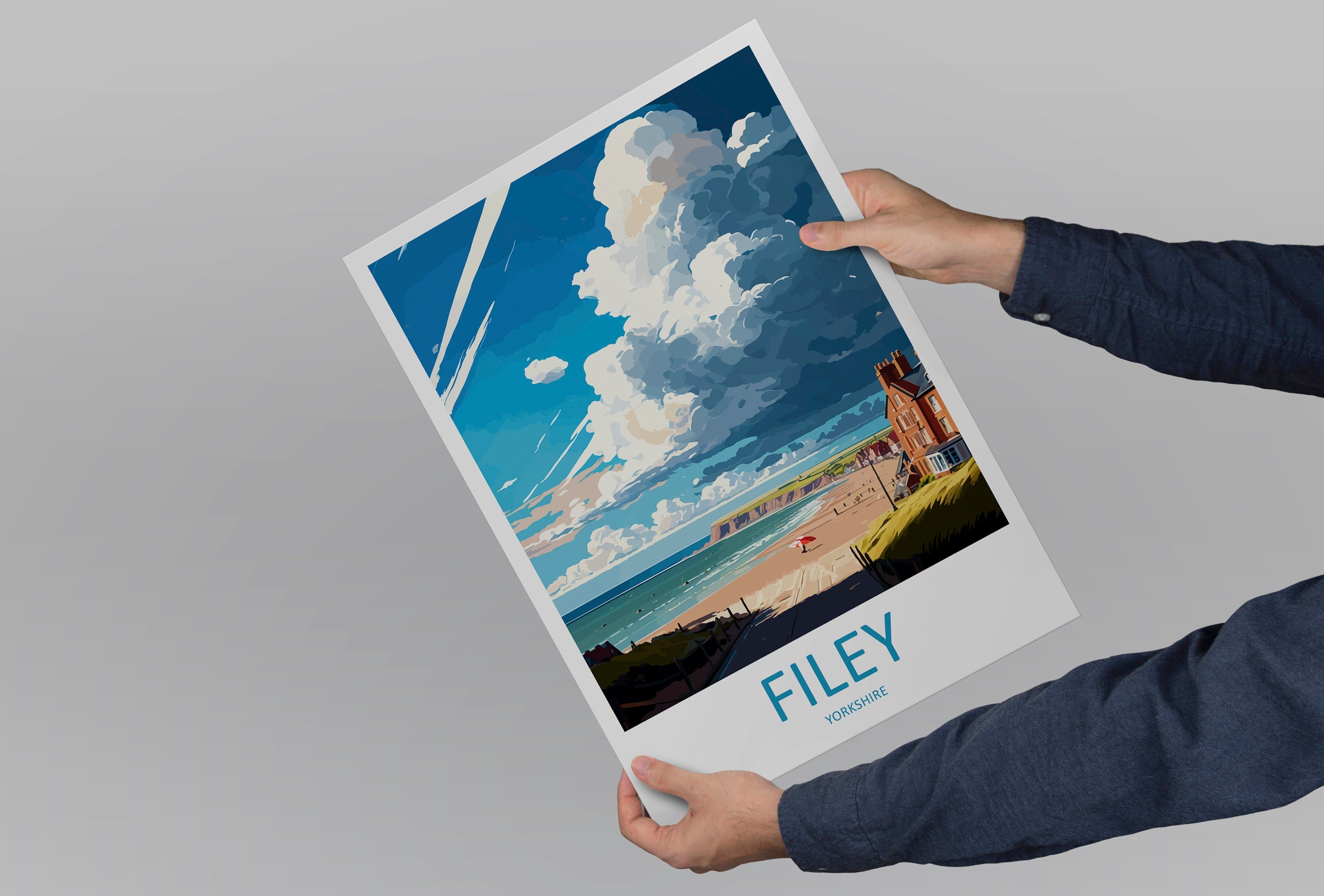 Filey Travel Print