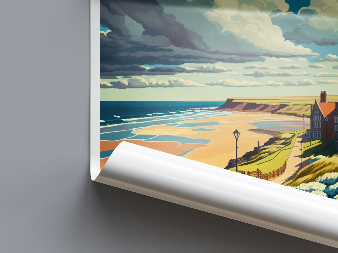 Saltburn-By-The-Sea Travel Print Wall Art Saltburn-By-The-Sea Wall Hanging Home Décor Saltburn-By-The-Sea Gift Art Lovers England Art Lover