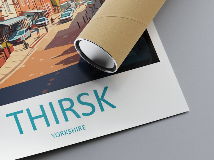 Thirsk Travel Print Wall Art Thirsk Wall Hanging Home Décor Thirsk Gift Art Lovers England Art Lover Gift Print Artwork