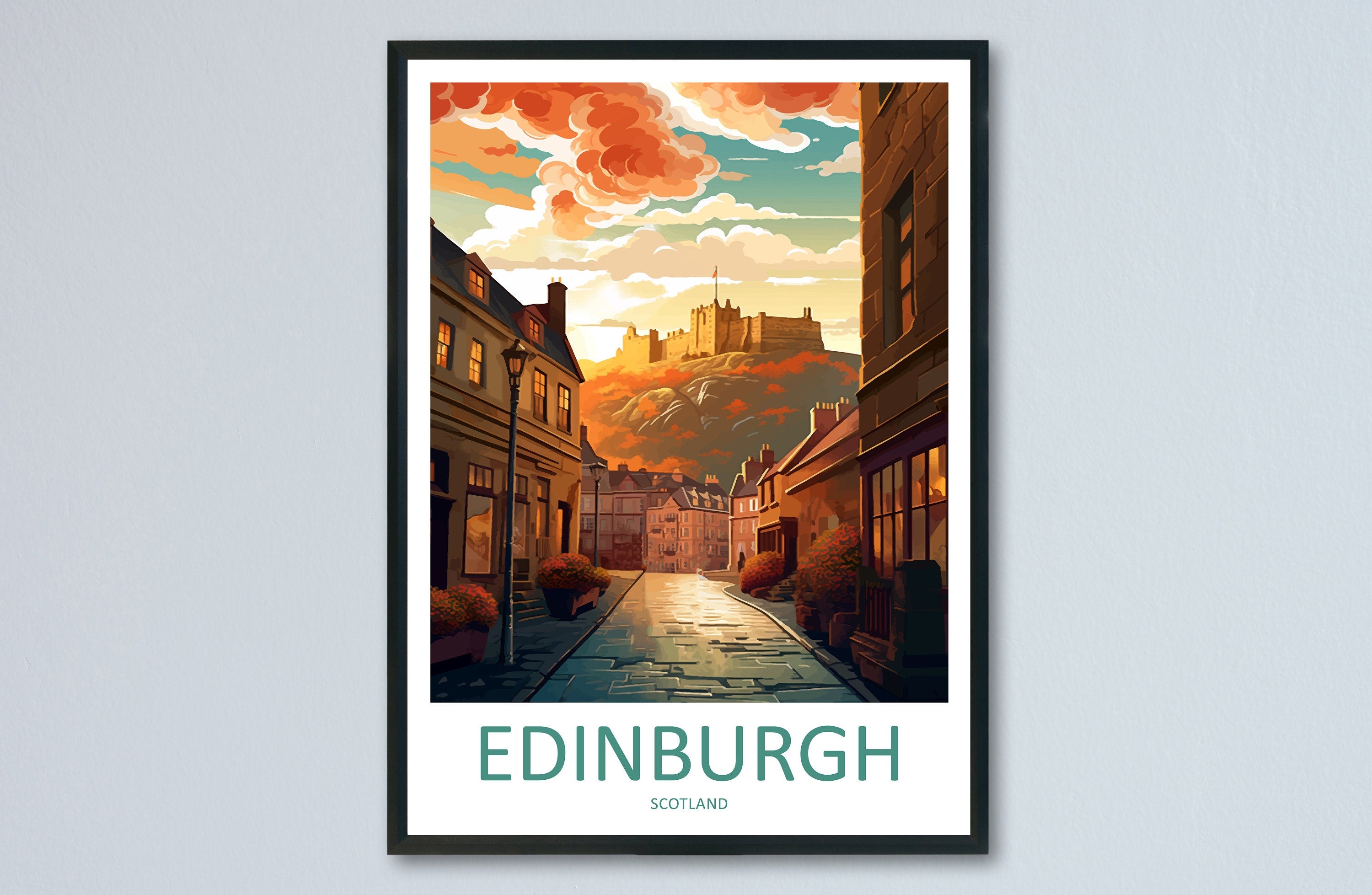 Edinburgh Cityscape Print