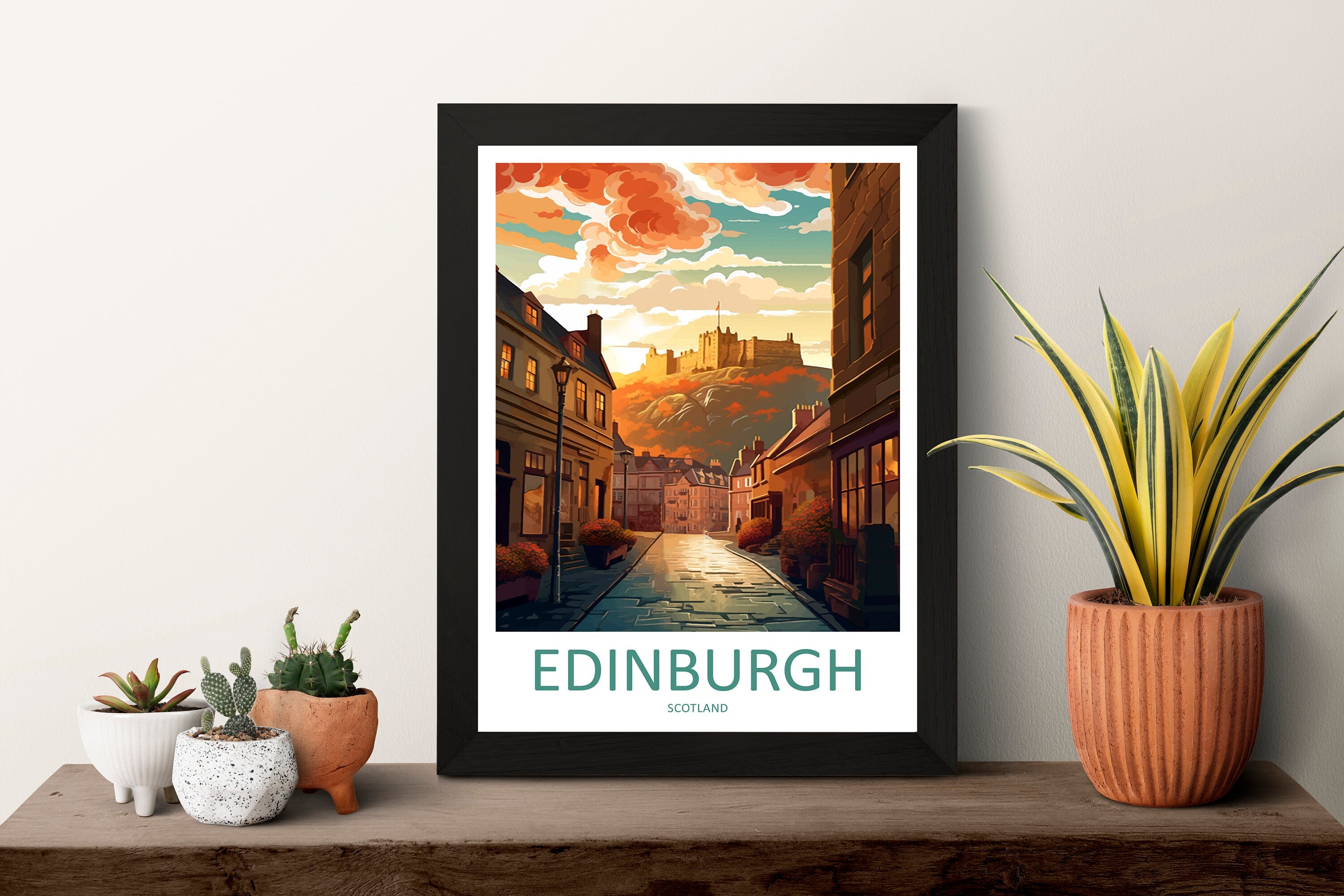 Edinburgh Cityscape Print