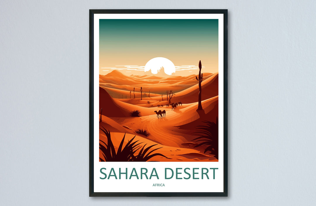 Sahara Desert Travel Print Wall Art Sahara Desert Wall Hanging Home Décor Sahara Desert Gift Art Lovers Africa Art Lover Gift Sahara Desert