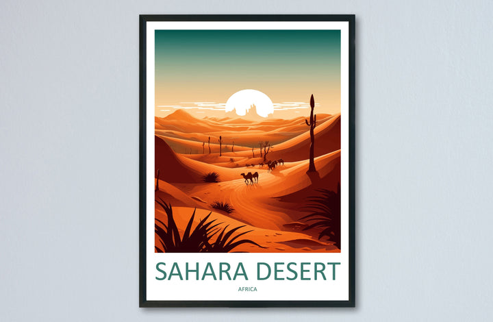 Sahara Desert Travel Print Wall Art Sahara Desert Wall Hanging Home Décor Sahara Desert Gift Art Lovers Africa Art Lover Gift Sahara Desert