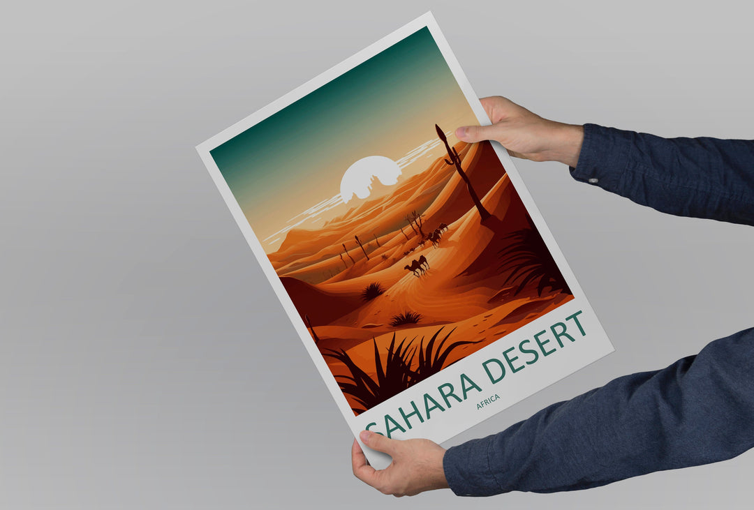 Sahara Desert Travel Print Wall Art Sahara Desert Wall Hanging Home Décor Sahara Desert Gift Art Lovers Africa Art Lover Gift Sahara Desert