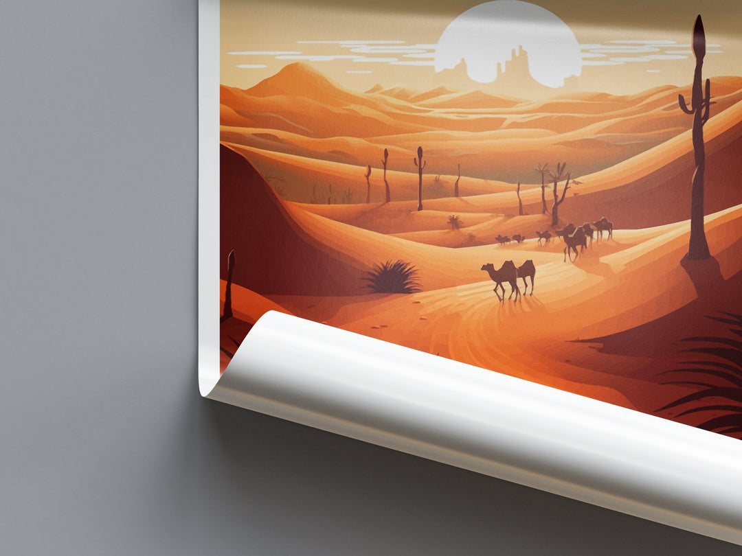 Sahara Desert Travel Print Wall Art Sahara Desert Wall Hanging Home Décor Sahara Desert Gift Art Lovers Africa Art Lover Gift Sahara Desert