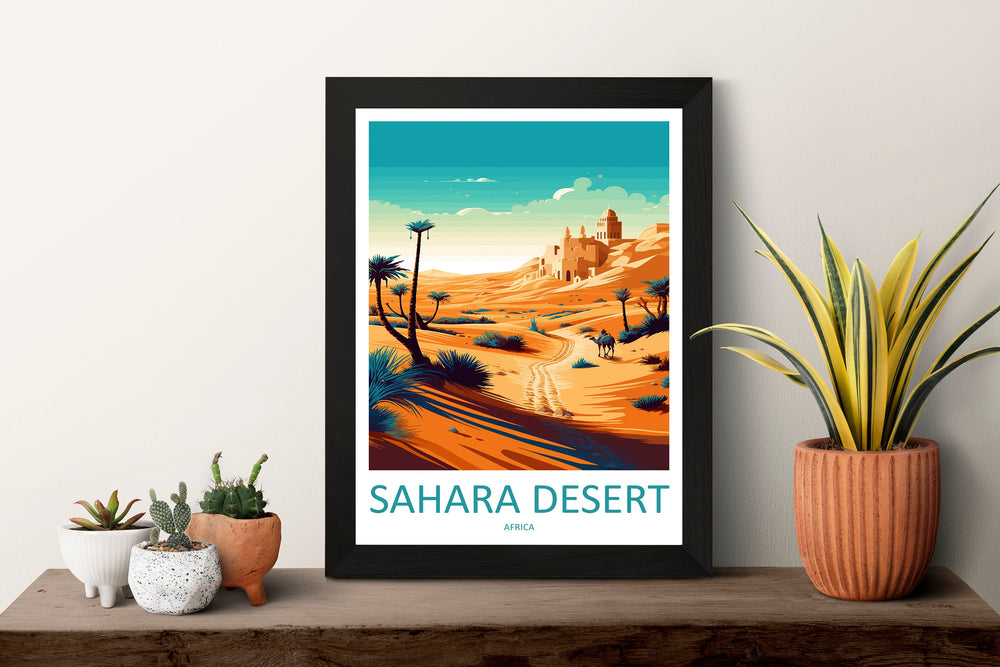 Sahara Desert Travel Print Wall Art Sahara Desert Wall Hanging Home Décor Sahara Desert Gift Art Lovers Africa Art Lover Gift Sahara Desert