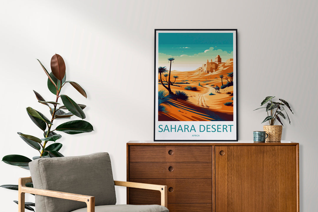 Sahara Desert Travel Print Wall Art Sahara Desert Wall Hanging Home Décor Sahara Desert Gift Art Lovers Africa Art Lover Gift Sahara Desert