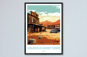 Goldfield Ghost Town Travel Print