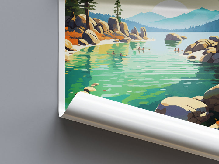 Sand Harbor State Park Travel Print Wall Art Sand Harbor Wall Hanging Home Décor Sand Harbor Gift Art Lovers Nevada Art Lover Travel Gift