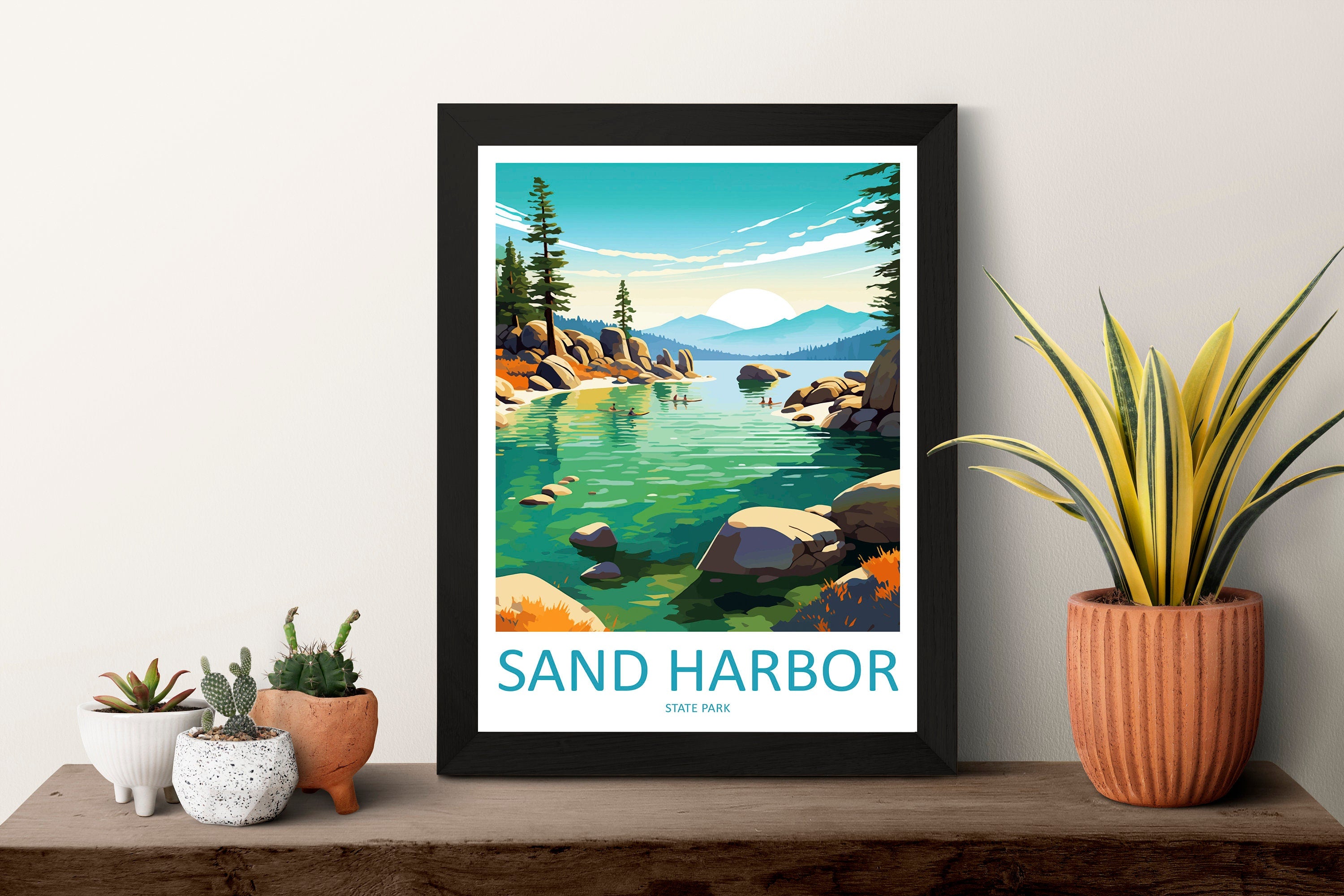 Sand Harbor State Park Travel Print