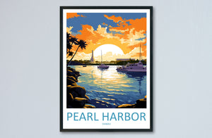 Pearl Harbor Travel Print