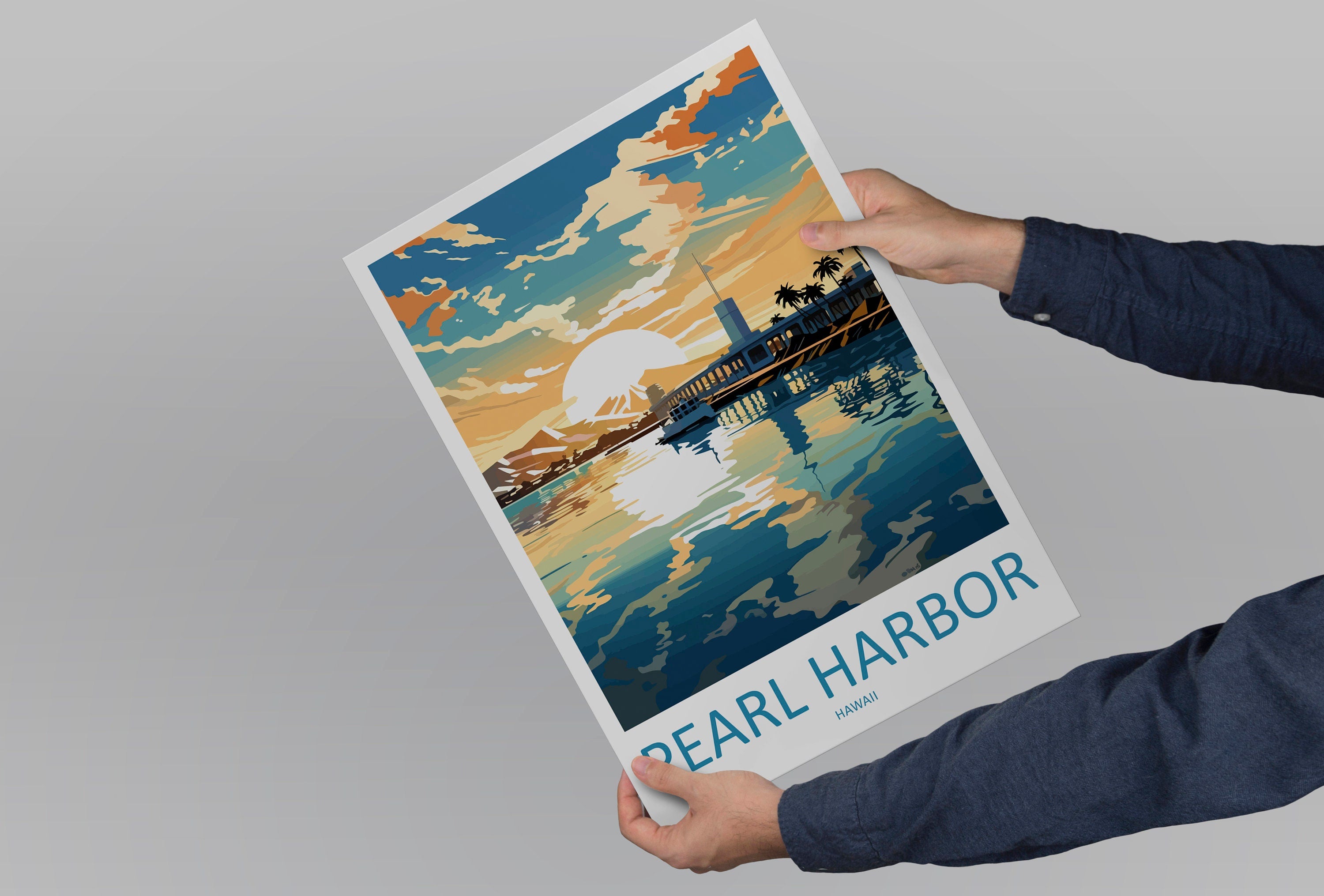 Pearl Harbor Travel Print