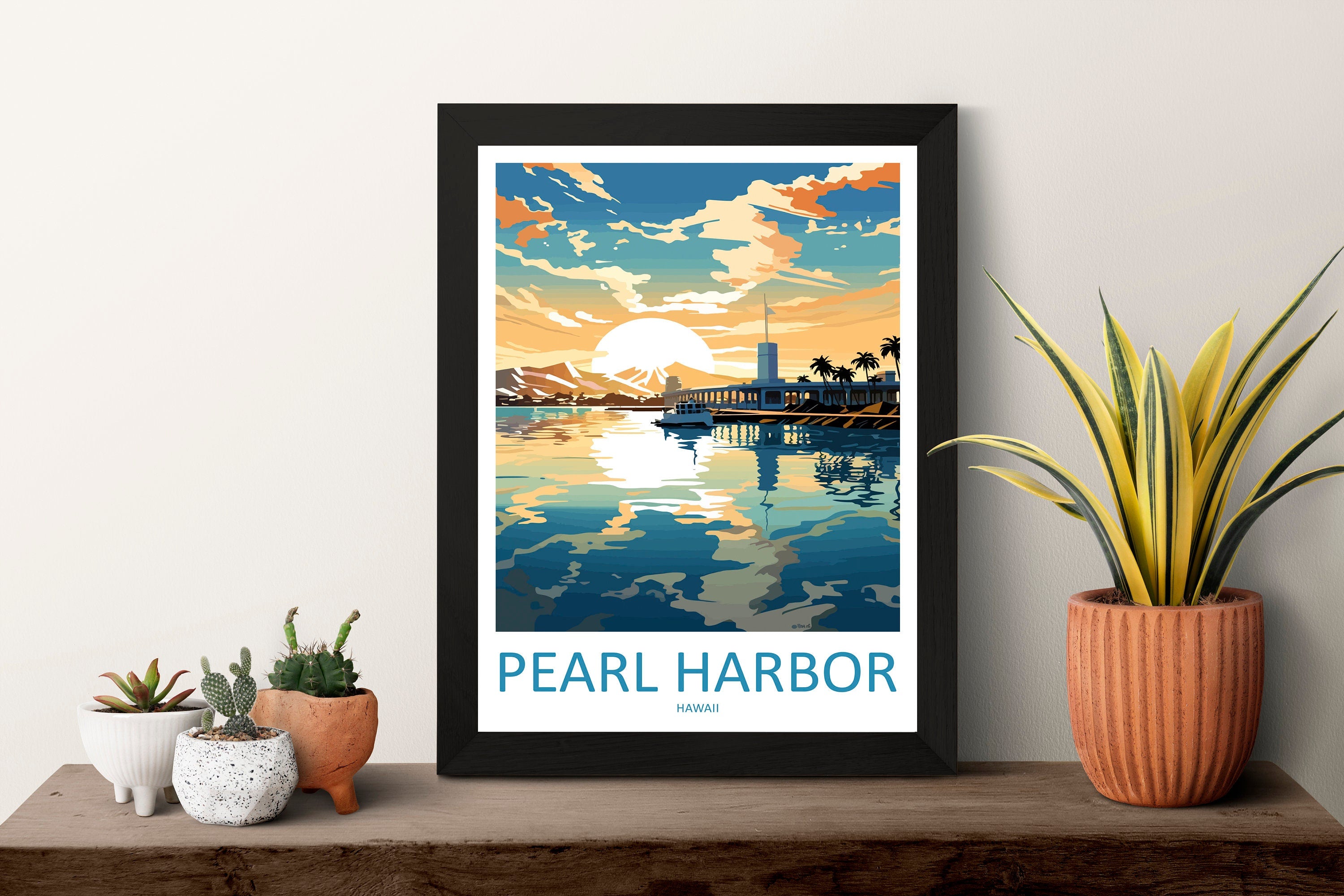 Pearl Harbor Travel Print