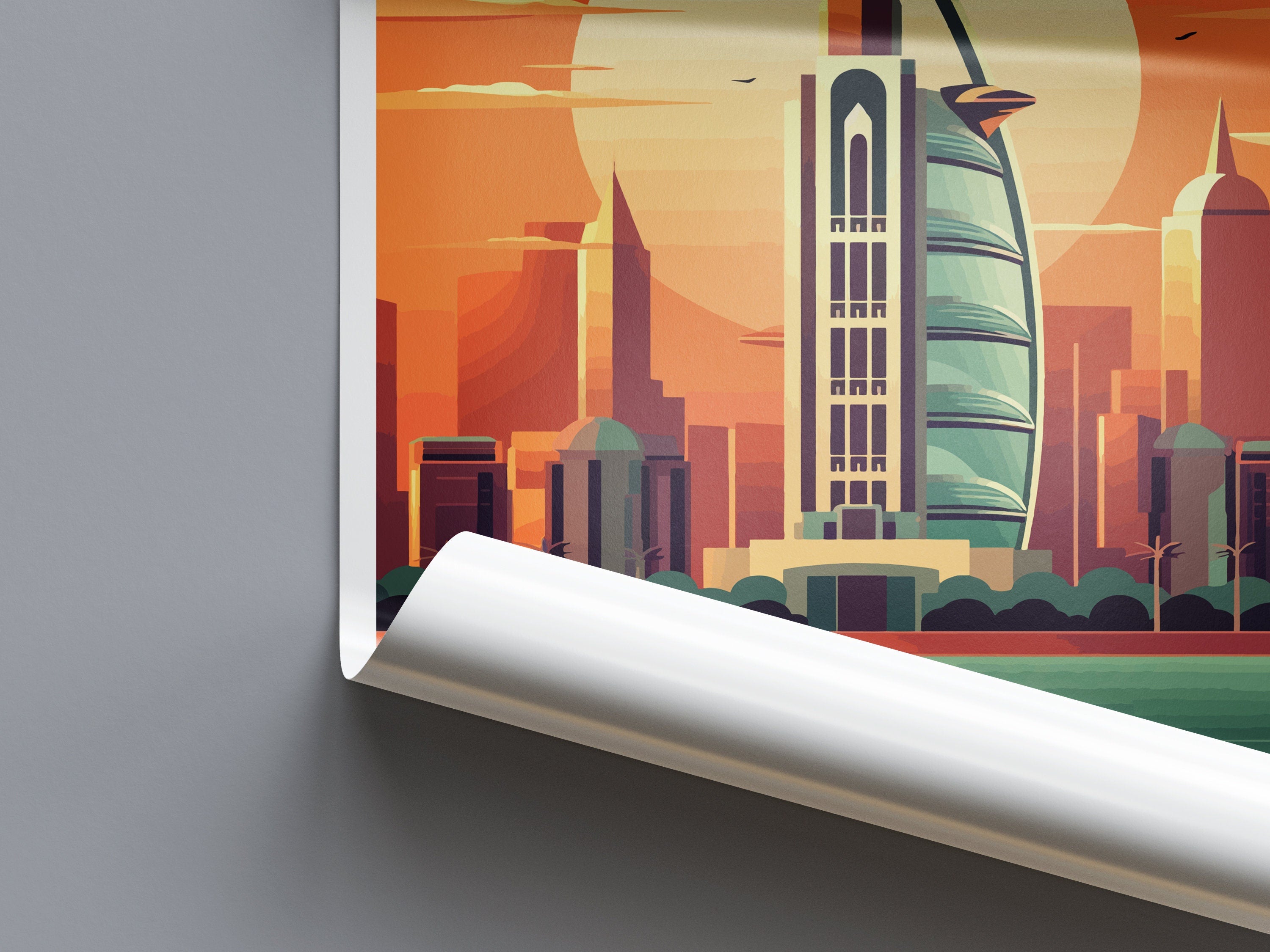 Dubai Travel Print