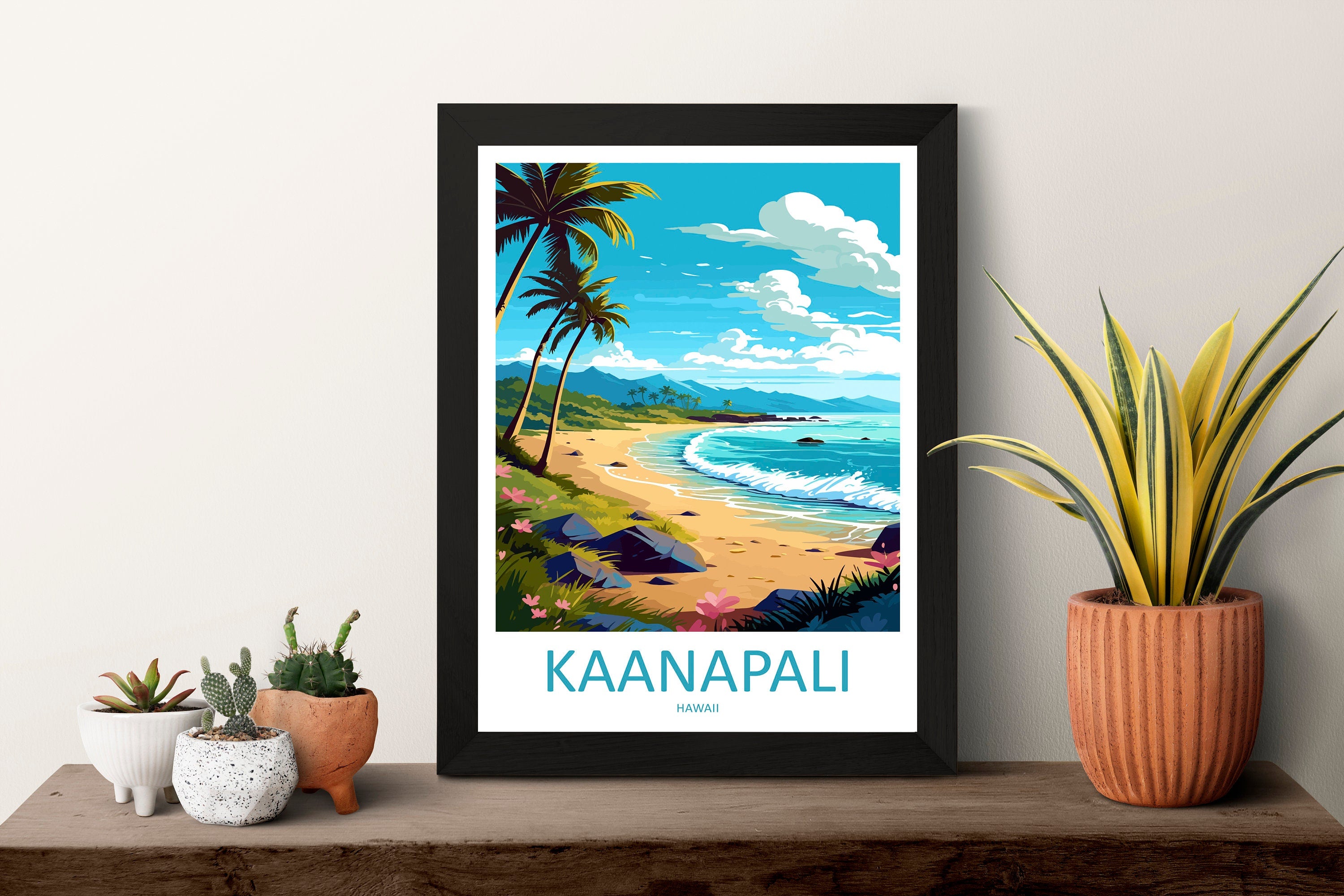 Kaanapali Travel Print