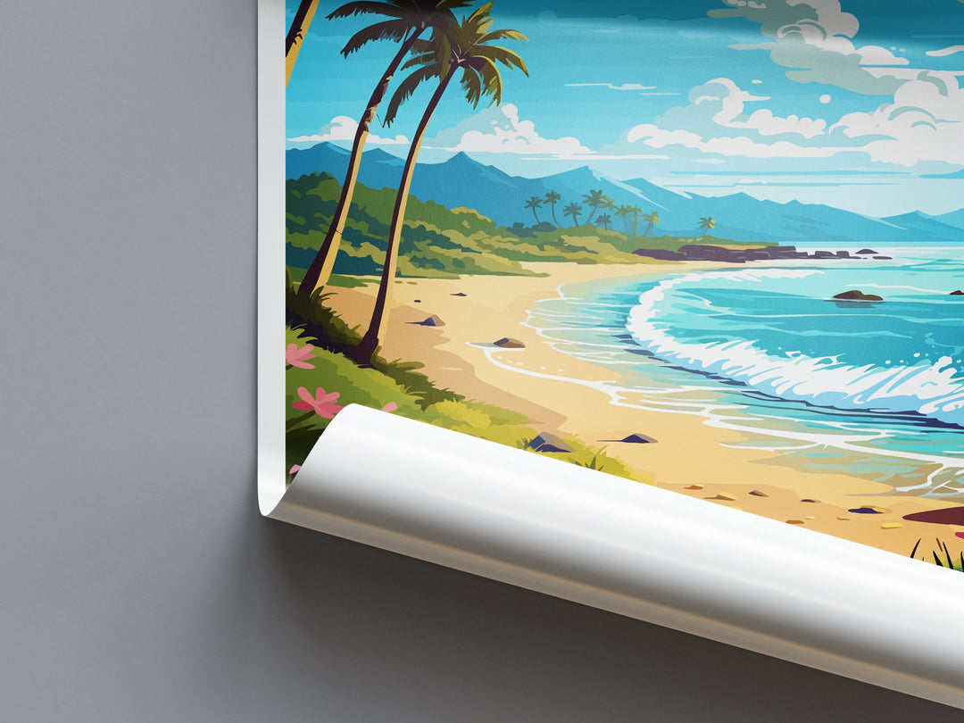 Kaanapali Travel Print Wall Art Kaanapali Wall Hanging Home Décor Kaanapali Gift Art Lovers Hawaii Art Lover Gift Print Artwork