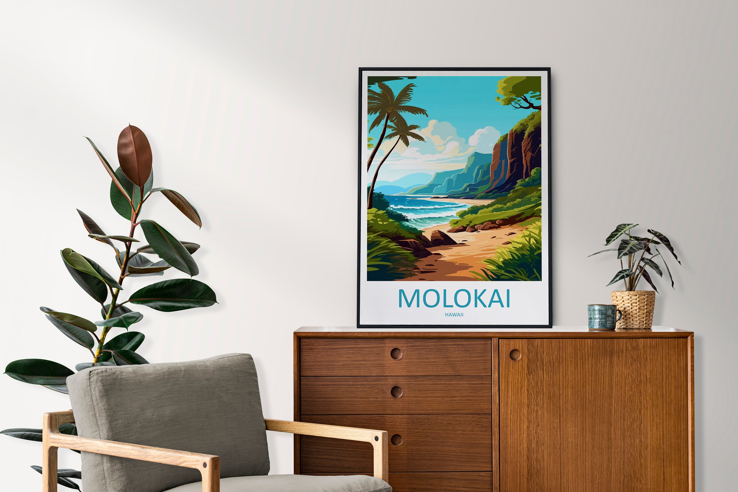 Molokai Travel Print