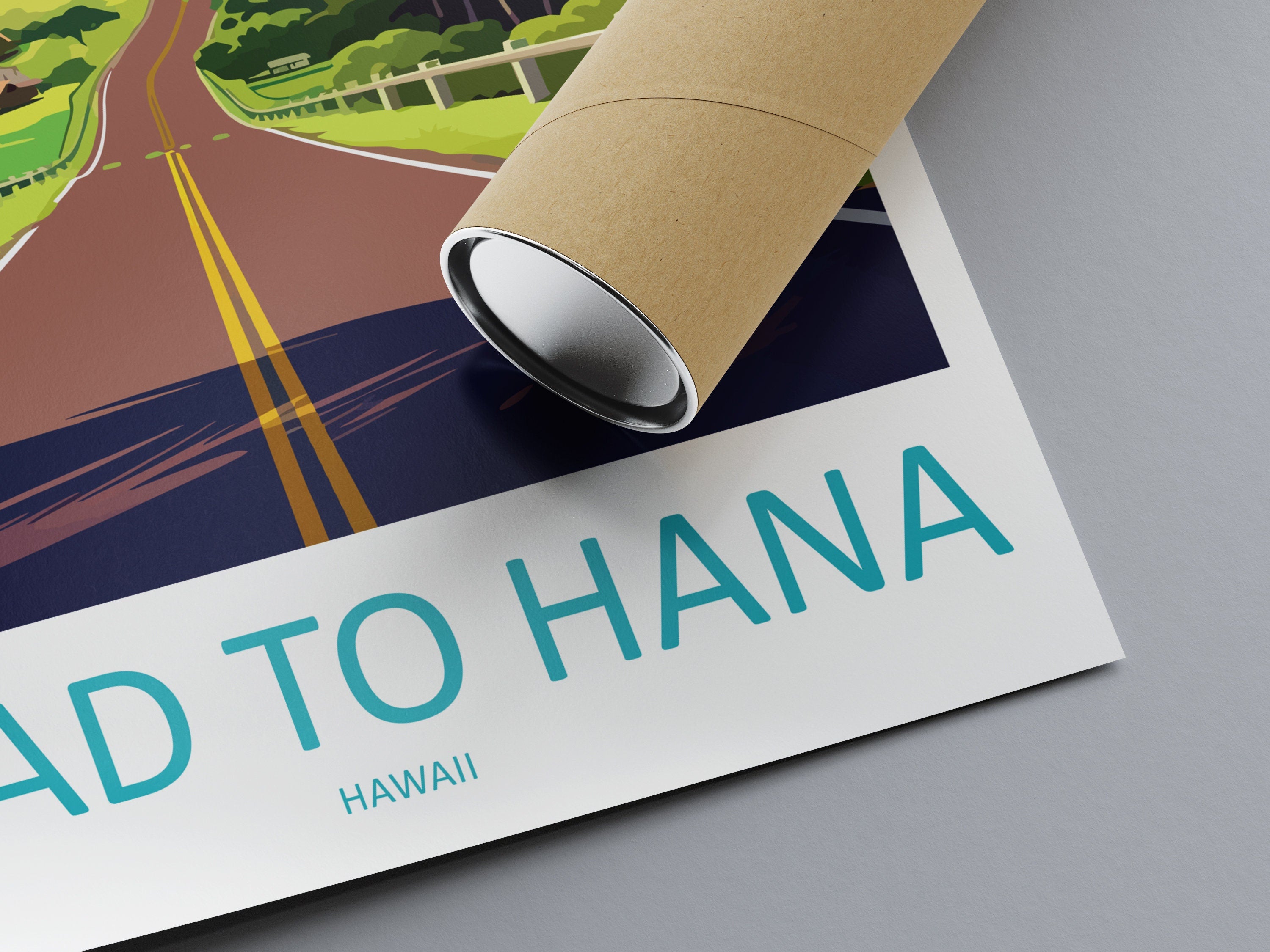 Road To Hana Travel Print