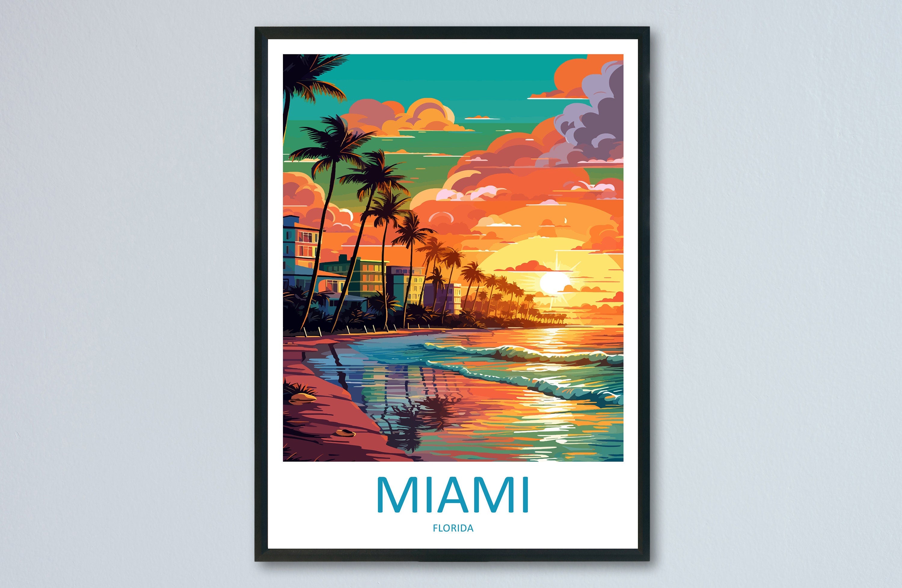 Miami Beach Travel Print