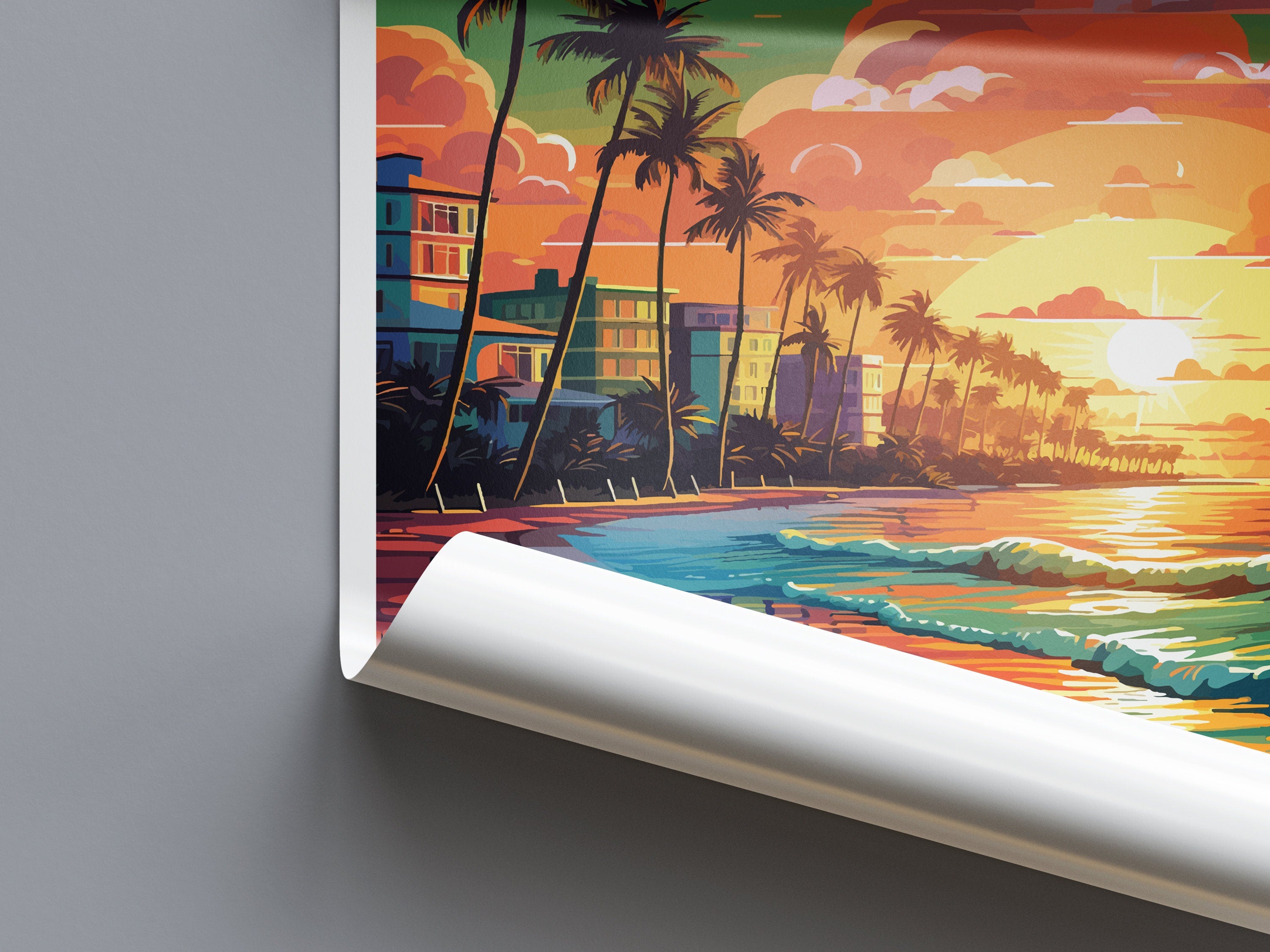 Miami Beach Travel Print