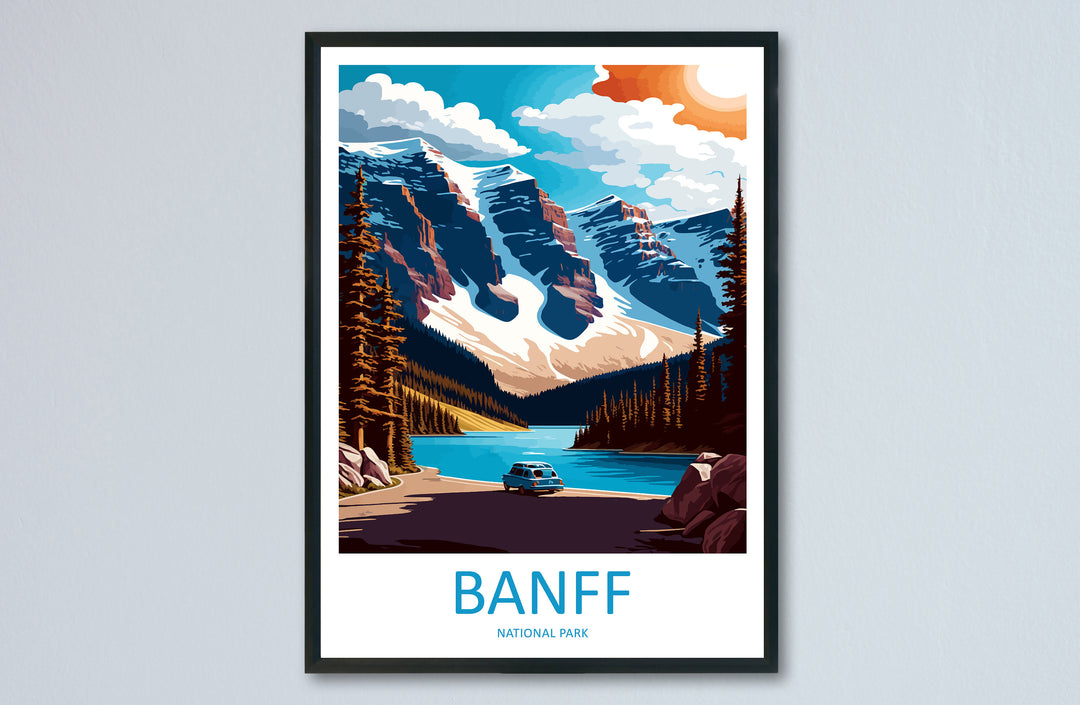 Banff National Park Travel Print Wall Art Banff Wall Hanging Home Décor Banff Gift Art Lovers Canada Art Lover Gift